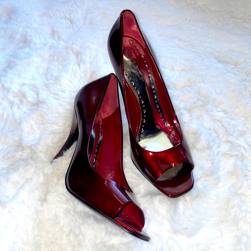 Ruby Red Patent BCBG Heel